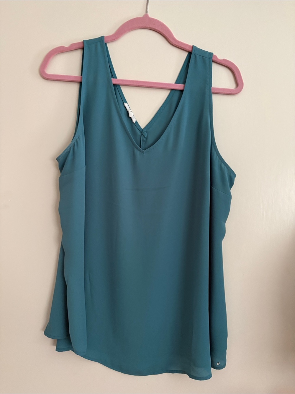 Maurices Teal V-Neck Sleeveless Blouse
